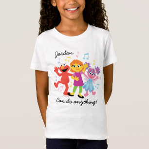Sesame Street Julia, Elmo och Abby dansar Tee Shirt