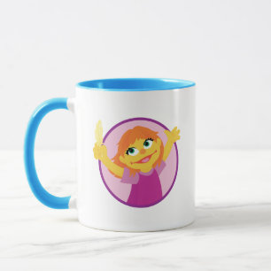 Sesame Street Julia håller fjäder Mugg