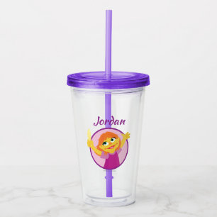 Sesame Street Julia Holding Feather Take Away Mugg