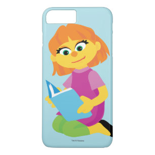 Sesame Street Julia läser en bok