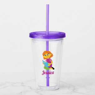 Sesame Street Julia Reading a Bok Take Away Mugg