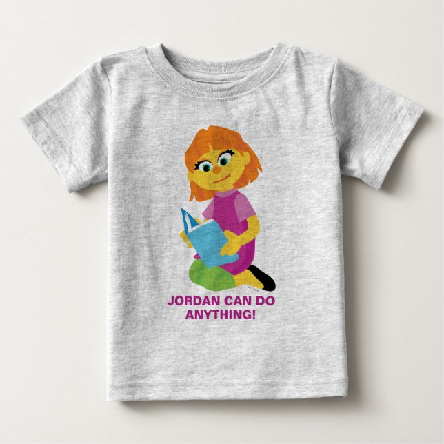 Sesame Street | Julia Reading a Bok | Tröja (Framsida)