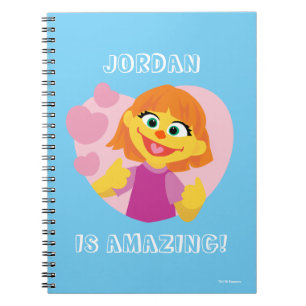 Sesame Street Julia Rosa Heart Anteckningsbok