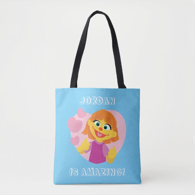 Sesame Street | Julia Rosa Heart Tygkasse (Framsida)