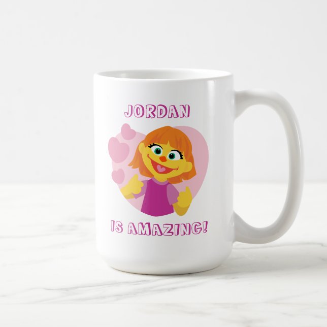 Sesame Street | Julia Rosa hjärta Kaffemugg (Höger)