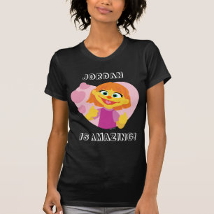 Sesame Street Julia Rosa hjärta Tee Shirt