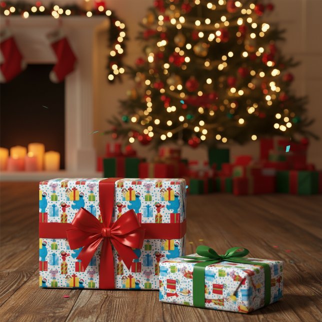 Sesame Street Julklapp Mönster Presentpapper (Skapare uppladdad)