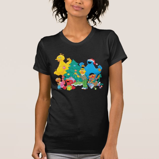 Sesame Street | Julkompisar T Shirt (Framsida)