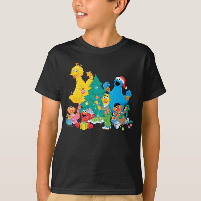 Sesame Street | Julkompisar T Shirt (Framsida)