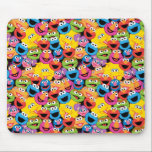 Sesame Street Karaktärer Ansiktsmönster Musmatta<br><div class="desc">Kolla in detta coola mönster med alla dina favoritkaraktärer från Sesame Street! © 2014 Sesame Workshop. www.sesamestreet.org</div>