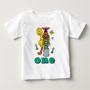 Sesame Street-karaktärer Första födelsedagsbaby T- T Shirt