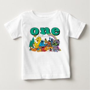 Sesame Street-karaktärer Första födelsedagsbaby T- T Shirt