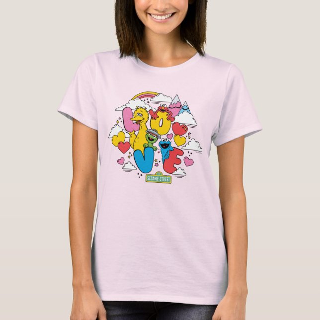 Sesame Street | KÄRLEK T Shirt (Framsida)