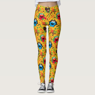 Sesame Street Kwanzaa Mönster Leggings