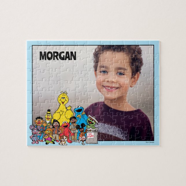 Sesame Street | Lägg till ditt namn genom att ange Pussel (Horisontell)