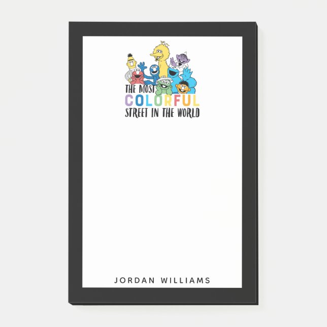 Sesame Street | Lägg till ditt namn Post-it Block (Framsida)