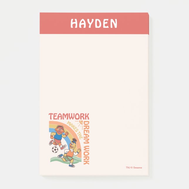 Sesame Street | Lägg till ditt namn Post-it Block (Framsida)