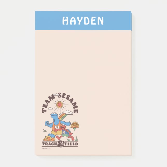 Sesame Street | Lägg till ditt namn Post-it Block (Framsida)