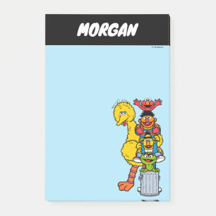 Sesame Street Lägg till ditt namn Post-it Block