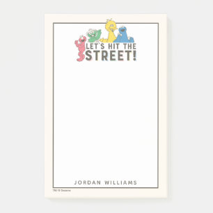 Sesame Street   Lägg till ditt namn Post-it Block