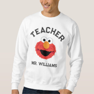 Sesame Street   Lärare i Elmo Ansikte Lång Ärmad Tröja