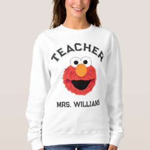 Sesame Street Lärare i Elmo Ansikte T Shirt