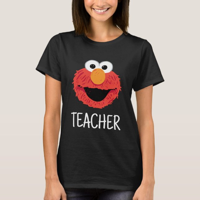 Sesame Street | Lärare i Elmo Ansikte T Shirt (Framsida)