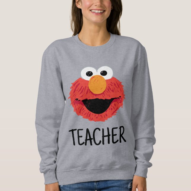 Sesame Street | Lärare i Elmo Ansikte T Shirt (Framsida)