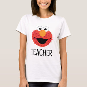 Sesame Street   Lärare i Elmo Ansikte T Shirt