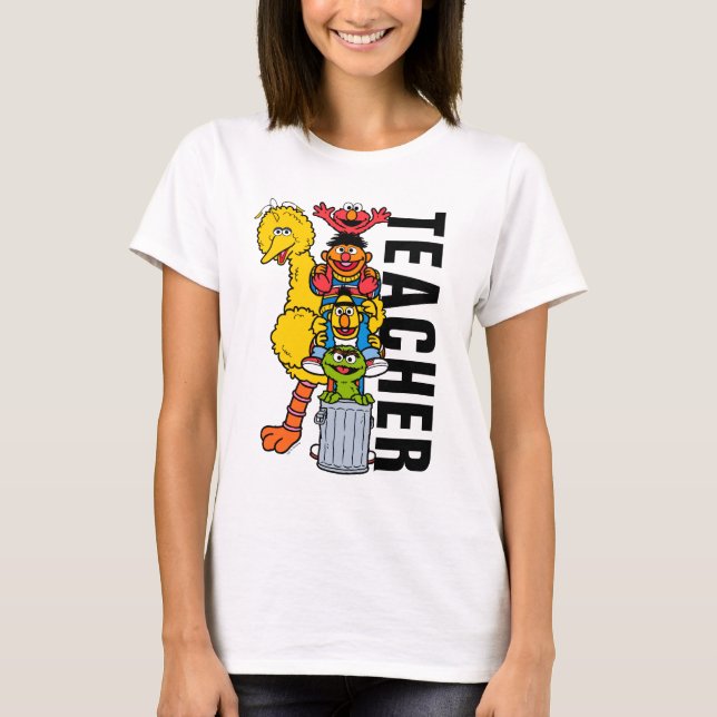 Sesame Street | Lärare på Sesame Street Pals T Shirt (Framsida)