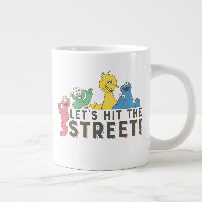 Sesame Street | Låt oss Slå gatan! Jumbo Mugg (Höger)