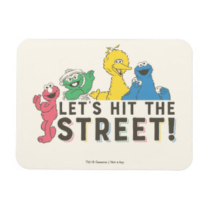 Sesame Street Låt oss Slå gatan! Magnet