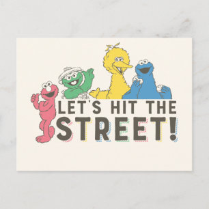 Sesame Street Låt oss Slå gatan! Vykort