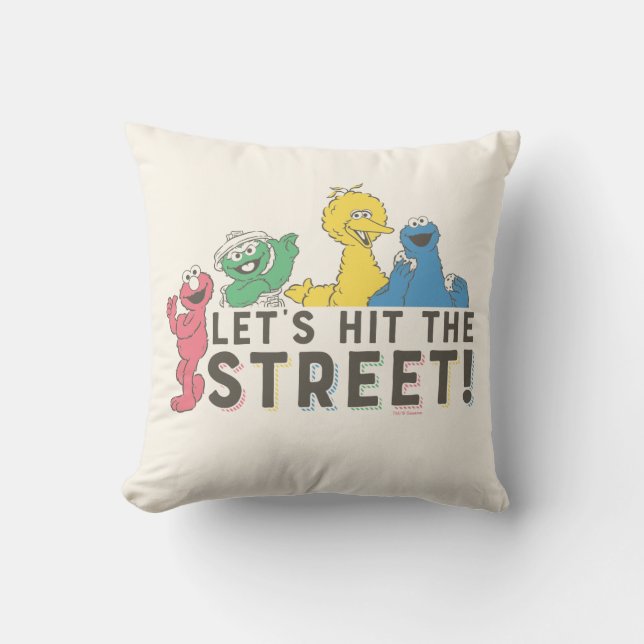Sesame Street | Låt oss ta gatorna med storm! Kudde (Framsida)