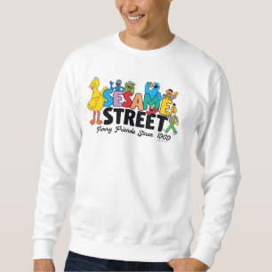 Sesame Street   Luffiga vänner sedan 1969 Lång Ärmad Tröja