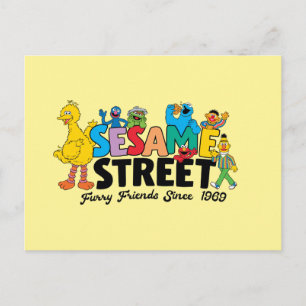 Sesame Street   Luffiga vänner sedan 1969 Vykort