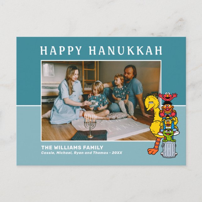 Sesame Street | Lycklig Hanukkah Helg Vykort (Framsida)