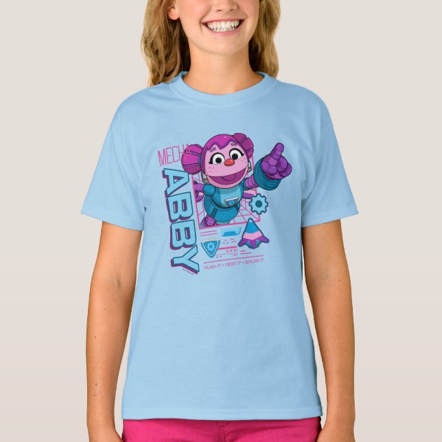 Sesame Street | Mecha Builders Abby Cadabby T Shirt (Framsida)