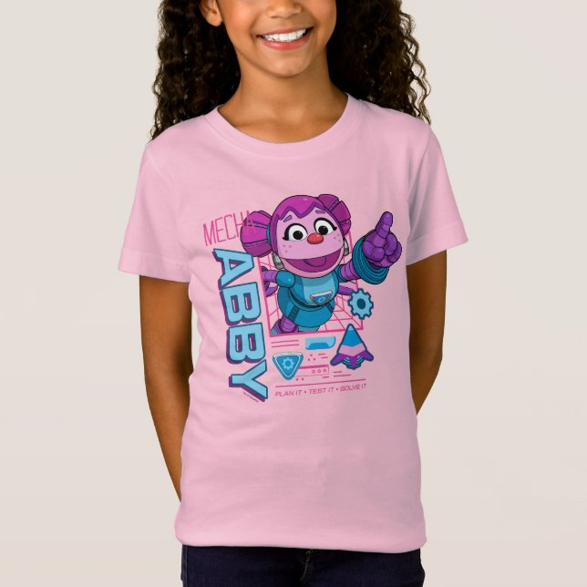 Sesame Street | Mecha Builders Abby Cadabby T Shirt (Framsida)