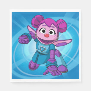 Sesame Street Mecha Builders Abby i praktiken Pappersservett