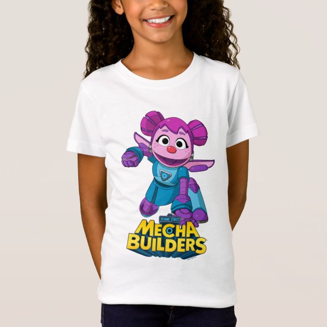 Sesame Street | Mecha Builders Abby i praktiken T Shirt (Framsida)