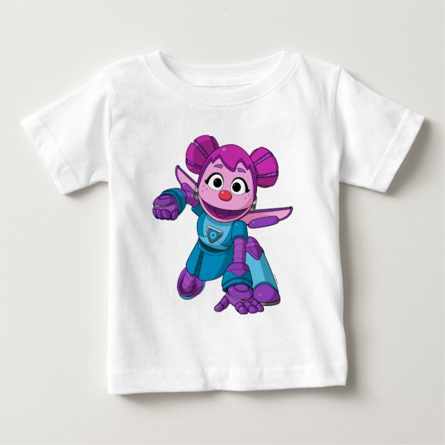 Sesame Street | Mecha Builders Abby i praktiken T Shirt (Framsida)