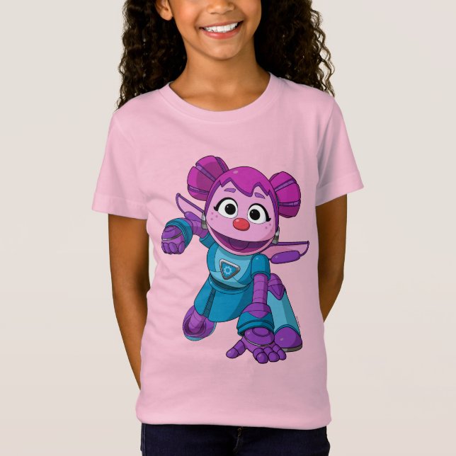Sesame Street | Mecha Builders Abby i praktiken T Shirt (Framsida)
