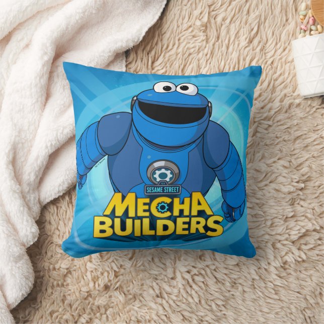 Sesame Street | Mecha Builders Cookie-åtgärd Kudde (Filt)