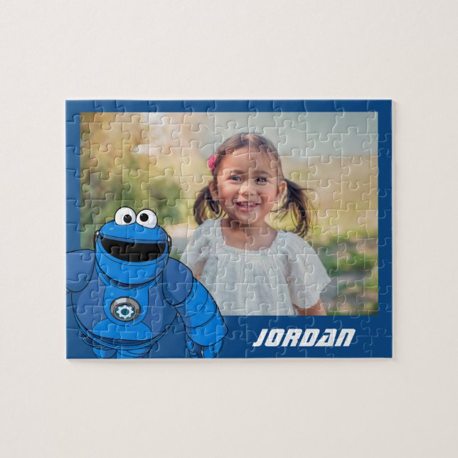 Sesame Street | Mecha Builders Cookie-åtgärd Pussel (Horisontell)