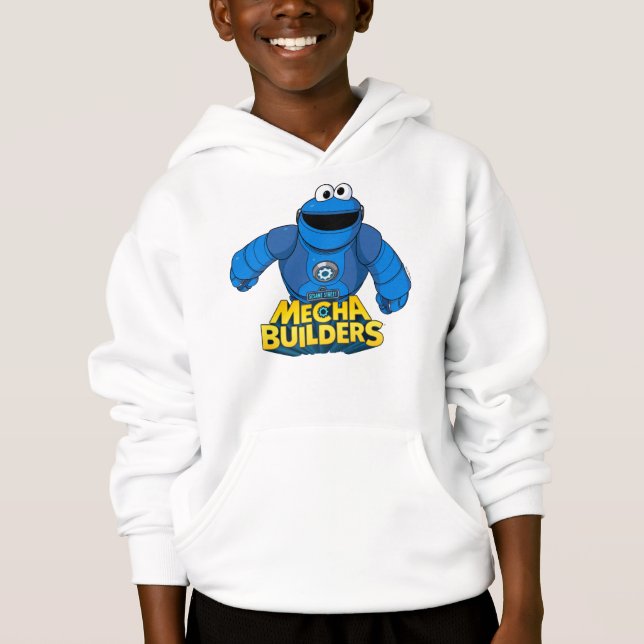 Sesame Street | Mecha Builders Cookie-åtgärd T Shirt (Framsida)