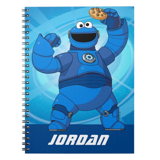 Sesame Street | Mecha Builders Cookie Monster Anteckningsbok (Framsidan)