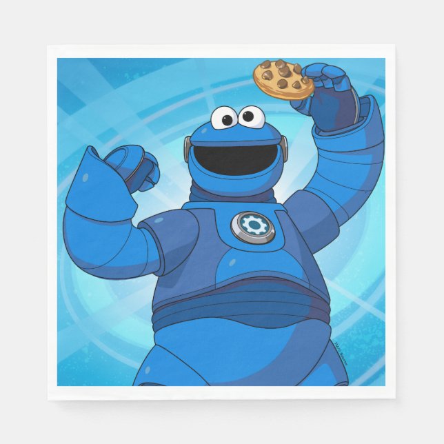 Sesame Street | Mecha Builders Cookie Monster Pappersservett (Framsidan)