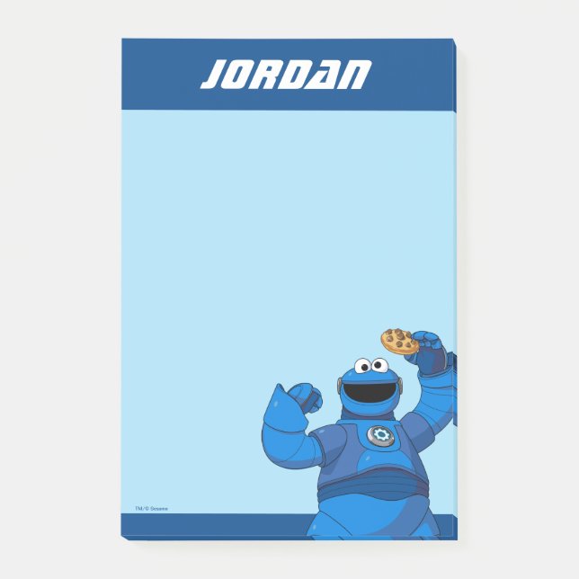 Sesame Street | Mecha Builders Cookie Monster Post-it Block (Framsida)
