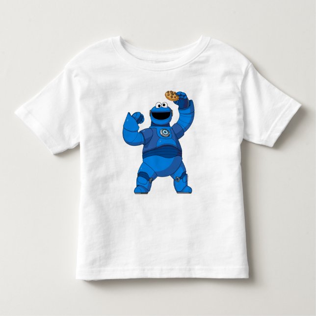 Sesame Street | Mecha Builders Cookie Monster T Shirt (Framsida)
